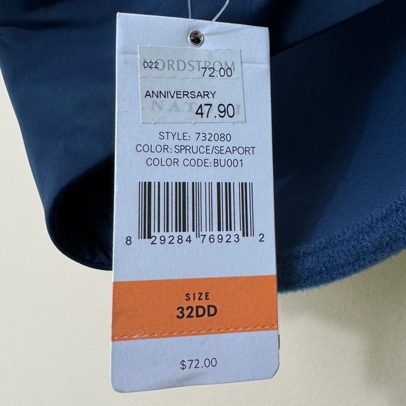 NEW Natori Pure Luxe Custom Coverage Contour Underwire Bra Spruce Seaport 32DD - Picture 8 of 9